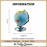 globe tirelire décorative