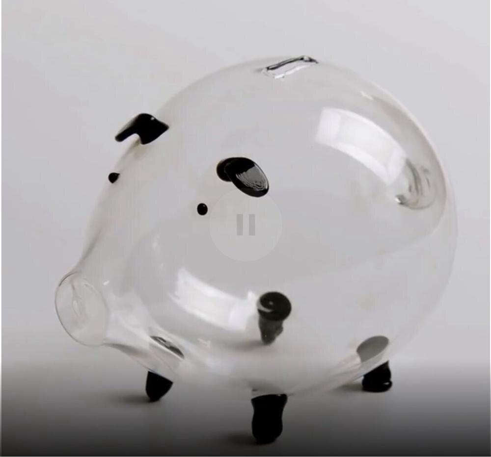 tirelire pour enfants en verre