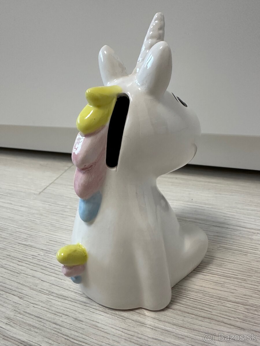 tirelire licorne blanche
