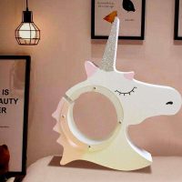 Tirelire enfant licorne rose