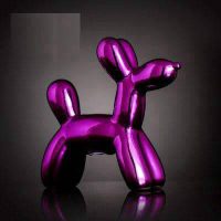 tirelire chien en métal doré