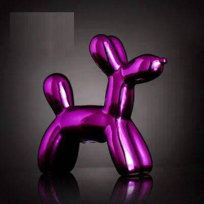 tirelire chien en métal doré