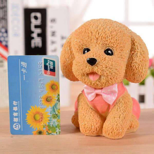 objet déco tirelire chiot