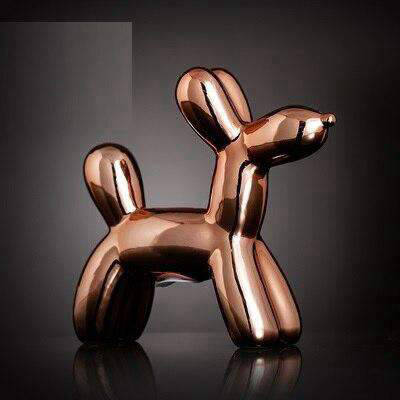 tirelire design chien doré