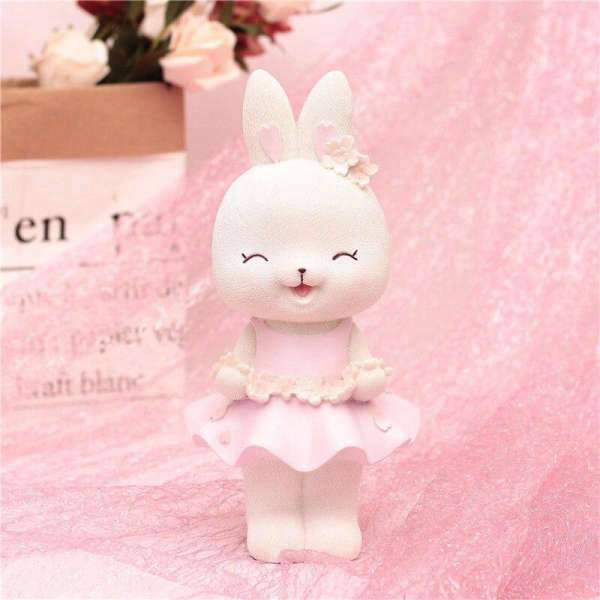 Design unique Tirelire Fleur Lapin