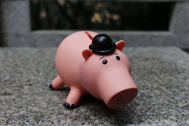 Économies avec tirelire cochon