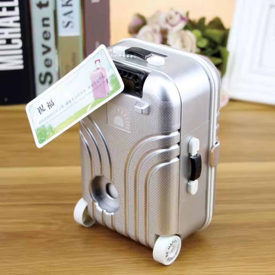 tirelire original en forme de valise