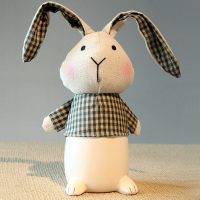 lapin à carreaux tirelire