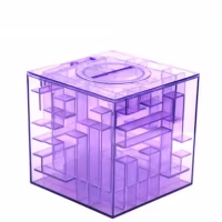Tirelire casse tête violette