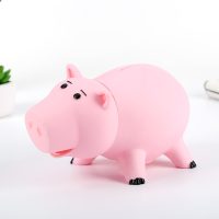Tirelire cochon rose content
