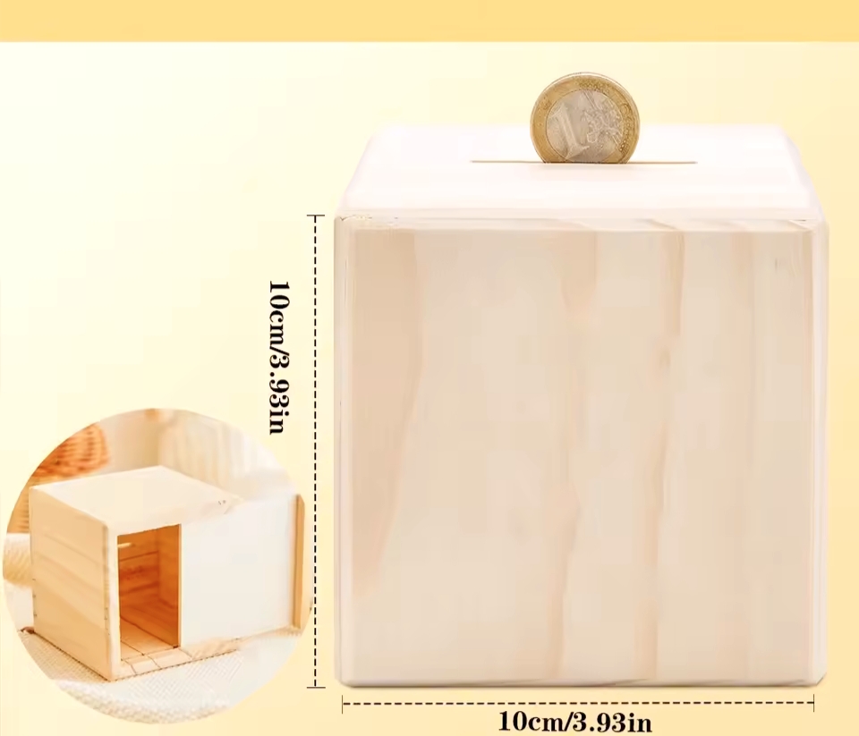 tirelire en bois personalisable