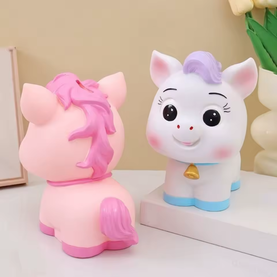 Deux tirelires licorne bébé