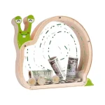 Wooden Dinosaur Piggy Bank For Kids Educational Toy To Foster Saving Habit, Safe Cash Jar, Gift For Boys Girls Room Decor