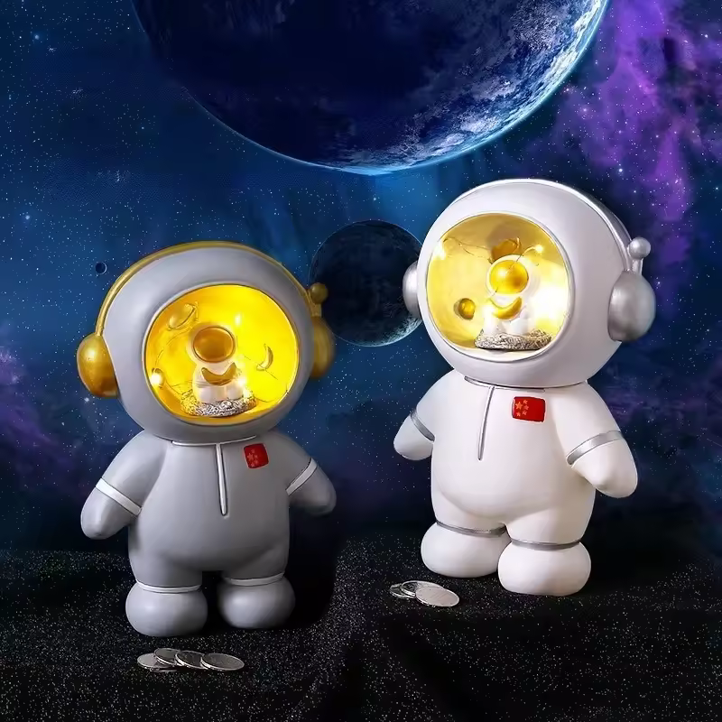 Tirelire astronaute veilleuse