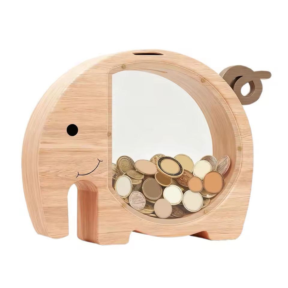 tirelire en bois animal