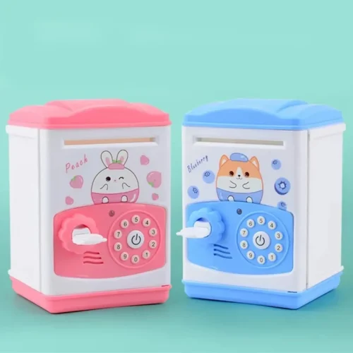 Electronic Piggy Bank Safe Box Money Boxes for Children Digital Coins Cash Saving Safe Deposit Mini Atm Machine Kid Xmas Gifts