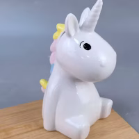 Tirelire Licorne en céramique