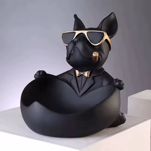 Tirelire Bouledogue Récipient à monnaie