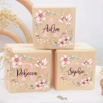 tirelire princesse en bois