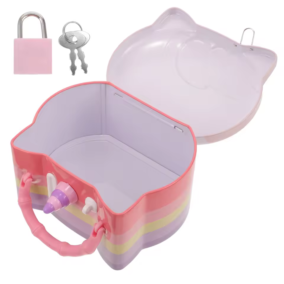 Tirelire licorne rose