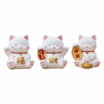 Tirelire Chat blanc et doré