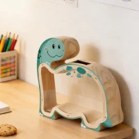 Wood Dinosaur Money Bank Dinosaur Safe Cash Box Coin Bank Coin Money Saving Box Jar Coin Storage Box For Boys Girls Child