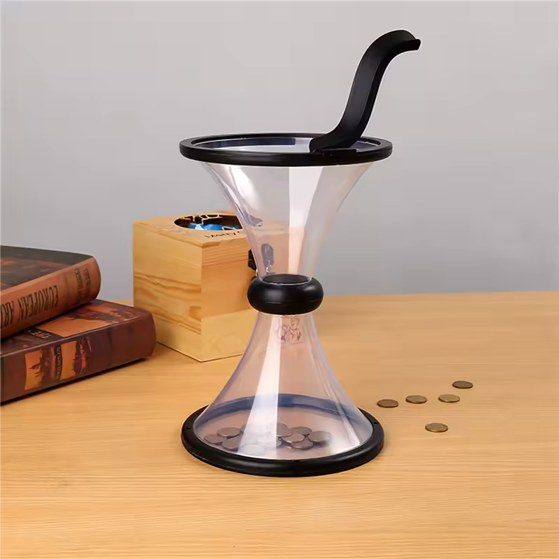 tirelire transparente vortex