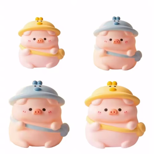 Tirelire cochon avec bonnet