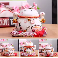 Tirelire Japonaise chat avec cloche
