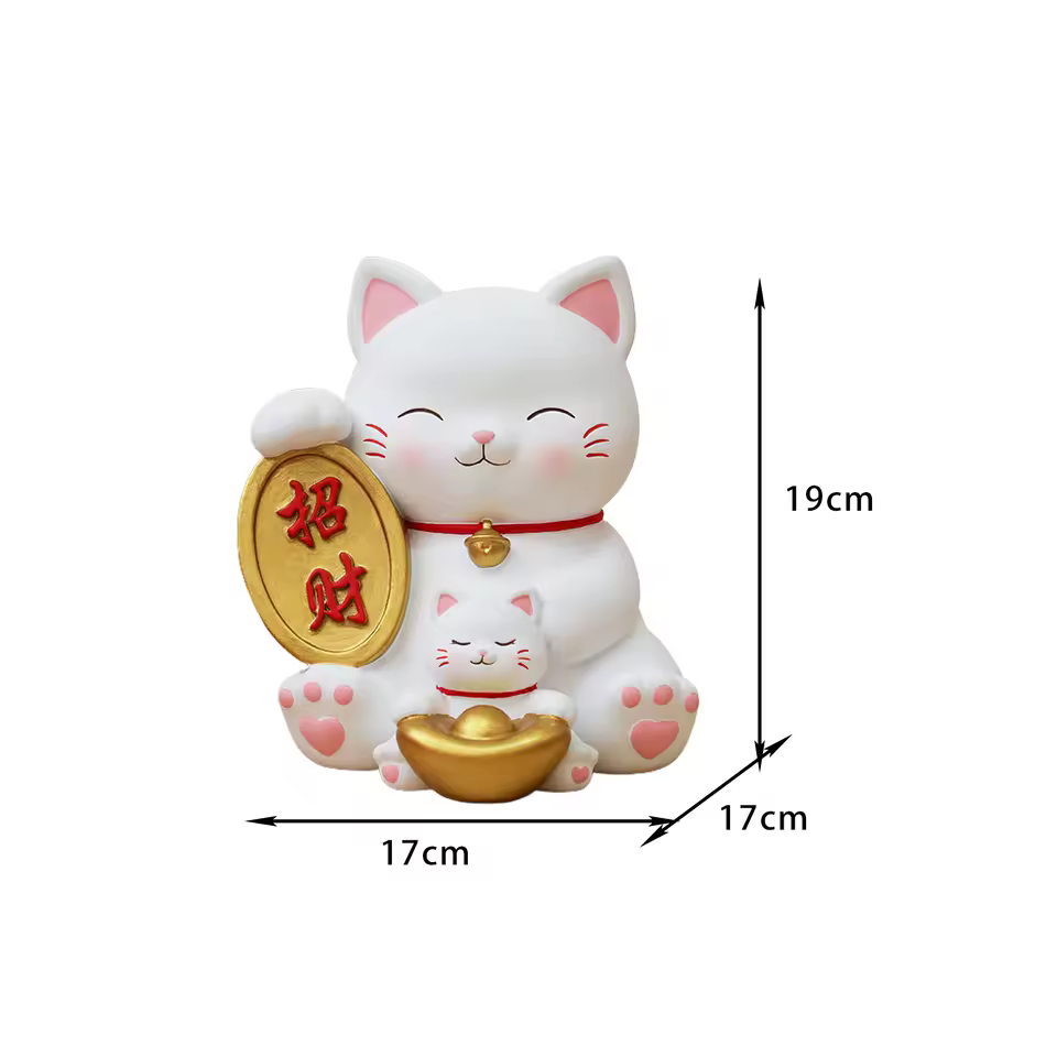 Tirelire chat chinois design