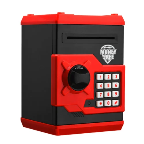 Cash Coin Saving Box Natural Resin Cash Saving Safe Deposit Multi-function Creative Flash Indication Deposit Banknote Toys
