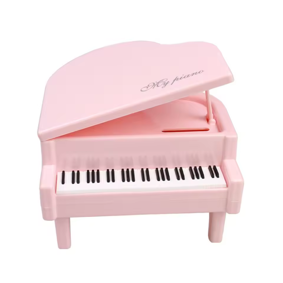 tirelire piano rose