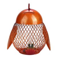 Tirelire Coq rouge en métal decoration original