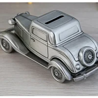 Tirelire voiture design en métal