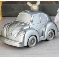 Tirelire coccinel en metal