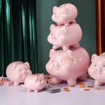 cochon tirelire rose