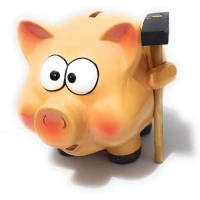 Tirelire Cochon Avec Marteau