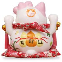 Chat en céramique japonais