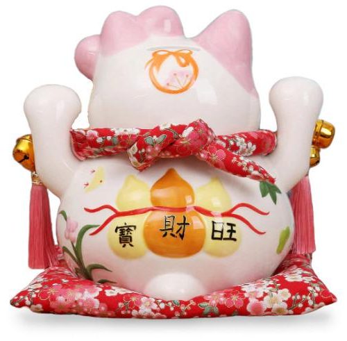 Chat en céramique japonais