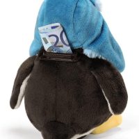 tirelire pingouin en peluche