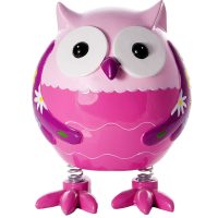 Tirelire en forme de Chouette Rose
