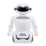 tirelire robot blanc