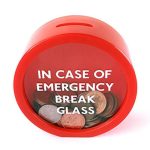 Tirelire à Casser En cas d'Urgence rouge