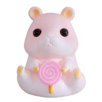 tirelire petit hamster rose