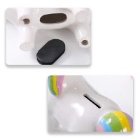 Tirelire licorne en céramique