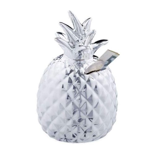 tirelire ananas argent
