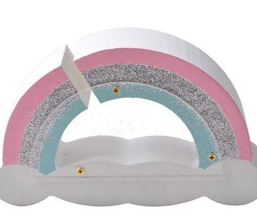 tirelire arc-en-ciel multicolore