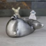 Tirelire Baleine métal élégante