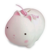 tirelire bébé chat en céramique