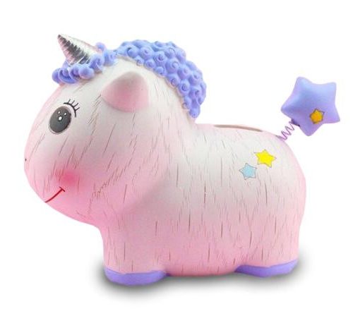 Tirelire Bébé Licorne Bleu